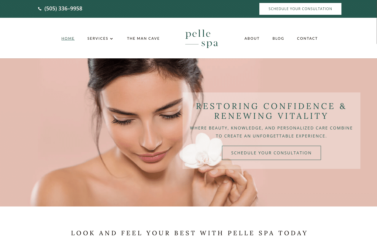 How Pelle Spa Reaches More Patients Due to Their Website Update